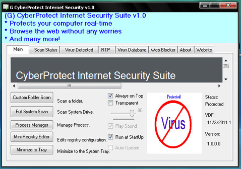 CyberProtect Internet Security Suite 1.0